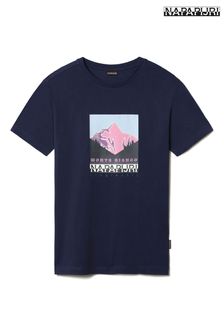 Napapijri White Quintino Short Sleeve T-Shirt (T85147) | $49