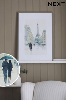 Grey Paris Cityscape Framed Print Wall Art (T85574) | €57