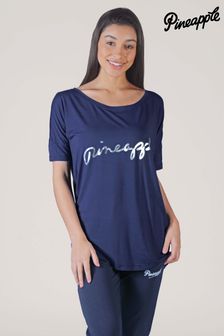 Pineapple Womens Blue Viscose T-Shirt (T85598) | 30 €