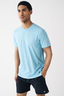 Light Blue Short Sleeve Tee Active Gym & Training T-Shirt (T85858) | €10