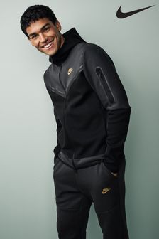 Nike Black Tech Fleece Zip Through Hoodie (T85880) | 168 €