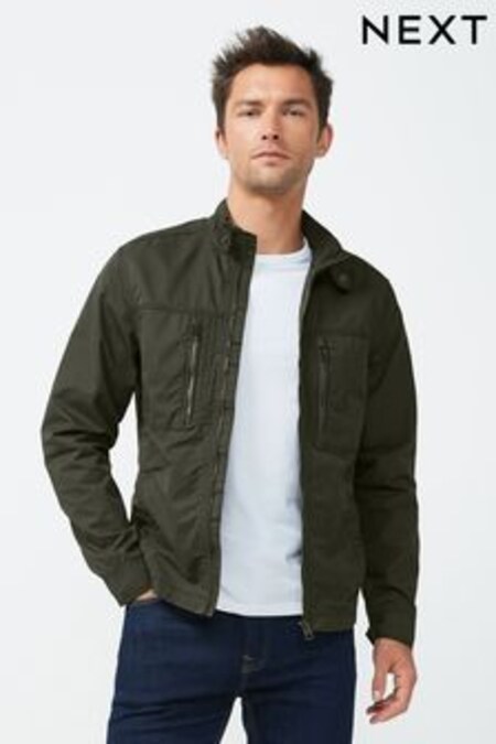 Vert kaki - chemise-chemise Imperméable utilitaire (T86075) | €52