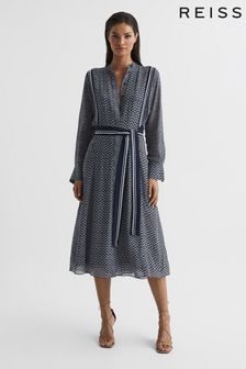 Reiss Tanya Mixed Print Midi Dress (T 86081) | €268