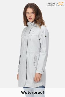 Regatta Adasha Grey Longline Waterproof Jacket (T86852) | $127