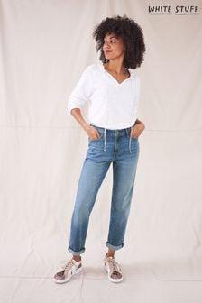 Albastru - White Stuff Relaxed Katy Slim Jeans (T86943) | 394 LEI