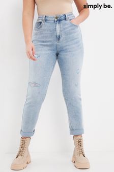 Simply Be Demi Vintage Bleach Ripped Mom Jeans (T86967) | 21 €
