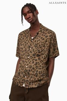 AllSaints Brown Chita Shirt (T87553) | OMR24