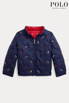 Veste Polo Ralph Lauren garçon bleue à logo réversible (T87658) | €146 - €158