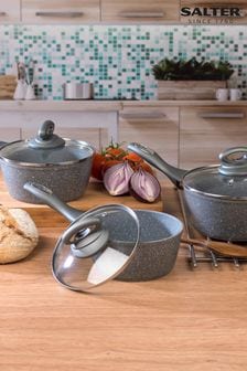 Salter 5 Piece Grey Marble Collection Cookware Set (T87660) | DKK1,031