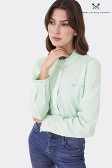 Crew Clothing Company Green Mint Stripe Cotton Classic Shirt (T88303) | ₪ 275