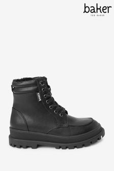 Baker by Ted Baker Black Lace-Up Boots (T88761) | 233 QAR - 243 QAR