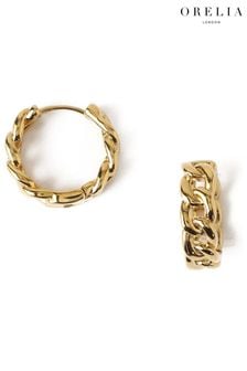 Orelia London Mini Chain Huggie Hoop Earrings (T89086) | 858 UAH