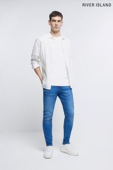 River Island Blue Skinny Jeans (T89156) | 27 €