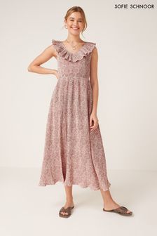 Sofie Schnoor Pink Maxi Plissé Dress (T89414) | 226 €