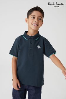 Paul Smith Junior Boys Short Sleeve Zebra Logo Polo Shirt (T89424) | €58