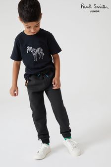 Черный - Paul Smith детские спортивные брюки в полоску (T89486) | €77