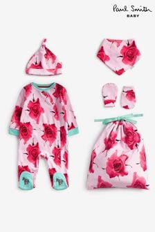 Paul Smith Baby Girls Floral Sleepsuit Gift Set (T89510) | €81