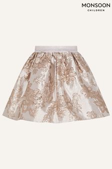 Monsoon Pink Floral Jacquard Skirt (T89694) | €19 - €21.50