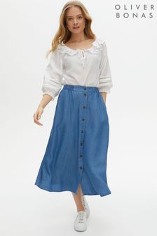 Oliver Bonas Blue Midi Skirt (T89891) | €37