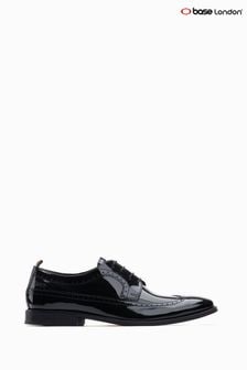 Črna - Base London brogue čevlji s patentom Base London Havisham (T89965) | €110