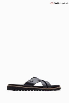 Base London Black Kato Waxy Sandals (T89968) | DKK516