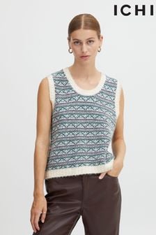 Krem pulover brez rokavov Ichi (Majica T8N998) | €23