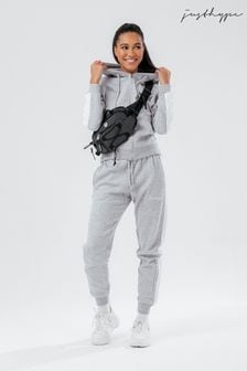 Hype. Damen Trainingsanzug mit Reißverschluss, Grau meliert (T90541) | 81 €