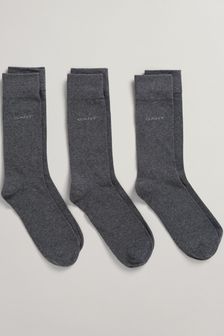 Grau - GANT Weiche Socken aus Baumwolle, 3er-Pack (T90716) | 22 €