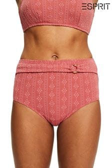 Esprit zachtroze strandshort met hoge taille (T90872) | €15