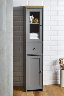 Grey Malvern Tall Storage Cabinet (T90935) | €258