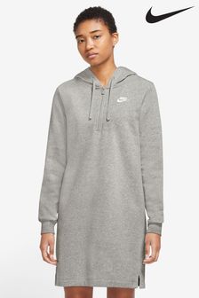 Nike Grey Club Fleece Hooded Dress (T90980) | 94 €