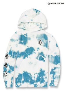 Volcom Iconic Stone White Tie Dye Hooded Pullover (T91208) | ₪ 233