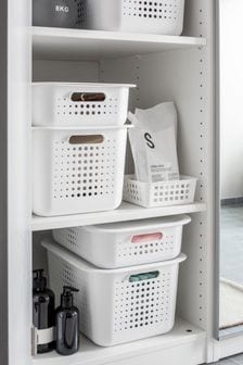 Orthex White Smartstore Set of 3 13L Baskets With Lids (T91232) | €40