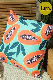 furn. Aqua Blue Papaya Water Resistant Outdoor Cushion
