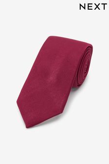 Tiefrot - Slim Fit - Twill-Krawatte (T92119) | 13 €