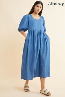 Albaray Denim Scoop Neck Midi Dress (T92294) | €113