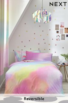Multi Rainbow Ombre Duvet Cover and Pillowcase Set (T92427) | $35 - $46