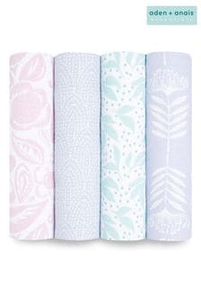 aden + anais damsel Essentials Cotton Muslin Blankets 4 Pack (T92638) | KRW57,500