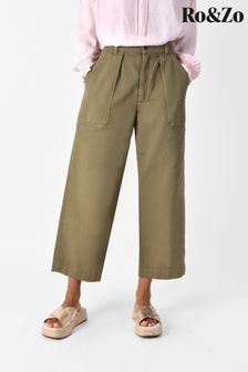 Ro&Zo Green Denim Culotte Trousers (T92650) | 37 €