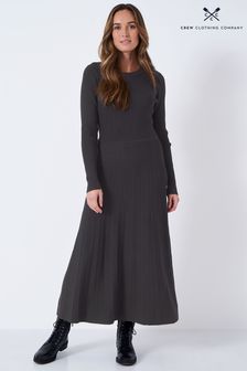 Crew Clothing Company Nylon  A-Line Black Dress (T92663) | €62