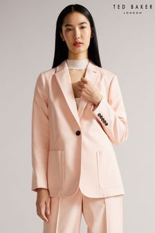 Ted Baker Kaisa Pink Blazer With Notched Lapel (T92706) | SGD 384
