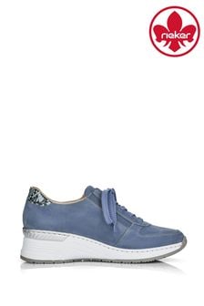 Rieker Womens Blue Lace Up And Zip Shoes (T93345) | ₪ 312