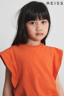 Reiss Orange Jude Junior Ruffle Shoulder T-Shirt (T94111) | €13