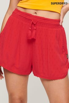 Superdry Red Vintage Beach Shorts (T94493) | SGD 58