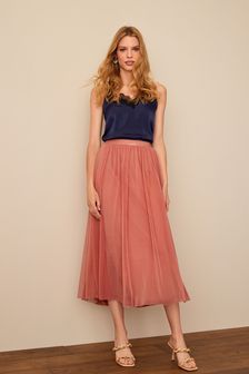 Pink Midi Skirt (T94808) | ₪ 117