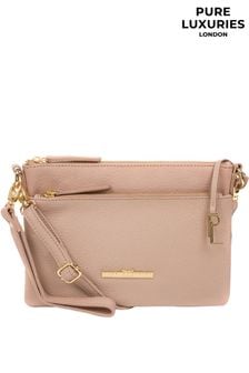 Pure Luxuries London Lytham Leather Cross-Body Clutch Bag