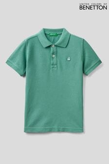 أخضر فاتح - قميص بولو بشعار من Benetton  (T95102) | 97 ر.ق
