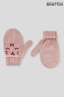 Benetton Pink Character Mittens (T95128) | €5
