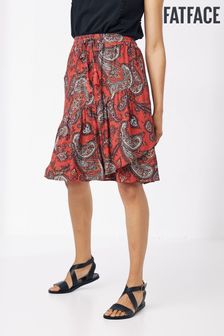 חצאית בצבע אדום עם דוגמת פייזלי של FatFace דגם Clarissa (T95189) | ‏163 ₪