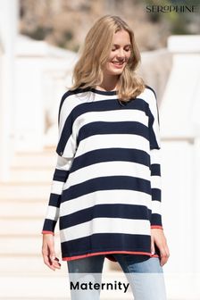 Seraphine Bold Stripe Boxy Fit Maternity To Nursing Top (T95229) | NT$2,420